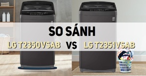 So sánh máy giặt LG cửa trên T2351VSAB và máy giặt cửa trên LG T2350VSAB