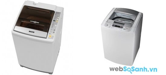 So sánh máy giặt lồng đứng Sanyo ASW-S70V1T và LG WFS7817PS