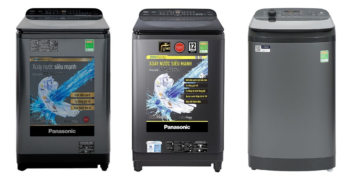 So sánh máy giặt Panasonic 10.5 Kg NA-FD10AR1BV và Electrolux 10 kg EWT1074M5SA