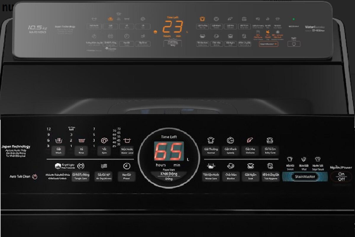 So sánh máy giặt Panasonic Inverter 10.5 Kg NA-FD105V3BV và NA-FD10AR1BV