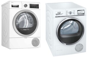 So sánh máy giặt sấy Bosch 8 kg WTX87M40 và SIEMENS WT46Y701EE xuất xứ Châu Âu