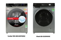 So sánh máy giặt sấy Toshiba Inverter 10.5 kg TWD-BM115GF4V(SK) và Hitachi BD-D1054HVOS: Nên chọn máy nào năm 2025?