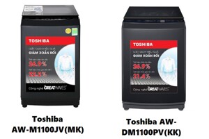 So sánh máy giặt Toshiba 10 kg AW-M1100JV(MK) và AW-DM1100PV(KK)