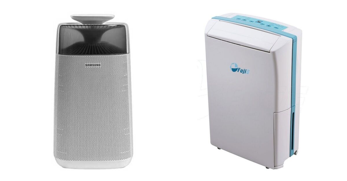 So sánh máy hút ẩm không khí và máy lọc không khí