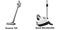 So sánh máy hút bụi Bosch BGL4SIL69A và Dreame T30 giá 8 - 10 triệu
