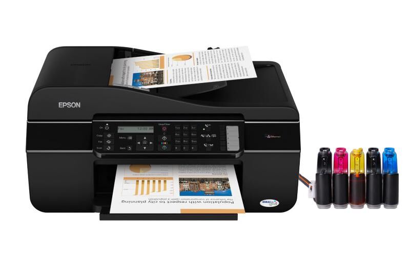 So sánh máy in có scan, fax Epson Stylus TX510Fn và HP Officejet 5610