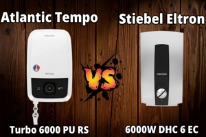 So sánh máy nước nóng trực tiếp Atlantic Tempo Turbo 6000 PU RS và Stiebel Eltron DHC 6 EC