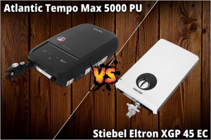 So sánh máy nước nóng trực tiếp Atlantic Tempo Max 5000 PU và Stiebel Eltron XGP 45 EC