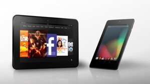 So sánh máy tính bảng màn hình lớn Amazon Fire HD và Nexus 9