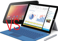 So sánh Microsoft Surface Pro 3 và  Nexus 10: máy tính bảng hay laptop “lai”?