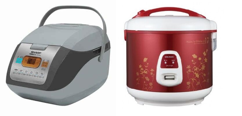So sánh nồi cơm điện Cuckoo CR1713R và nồi cơm điện Sharp KS-COM19V