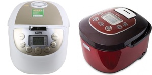 So sánh nồi cơm điện Sanyo ECJM200 và nồi cơm điện Sharp KSTH18