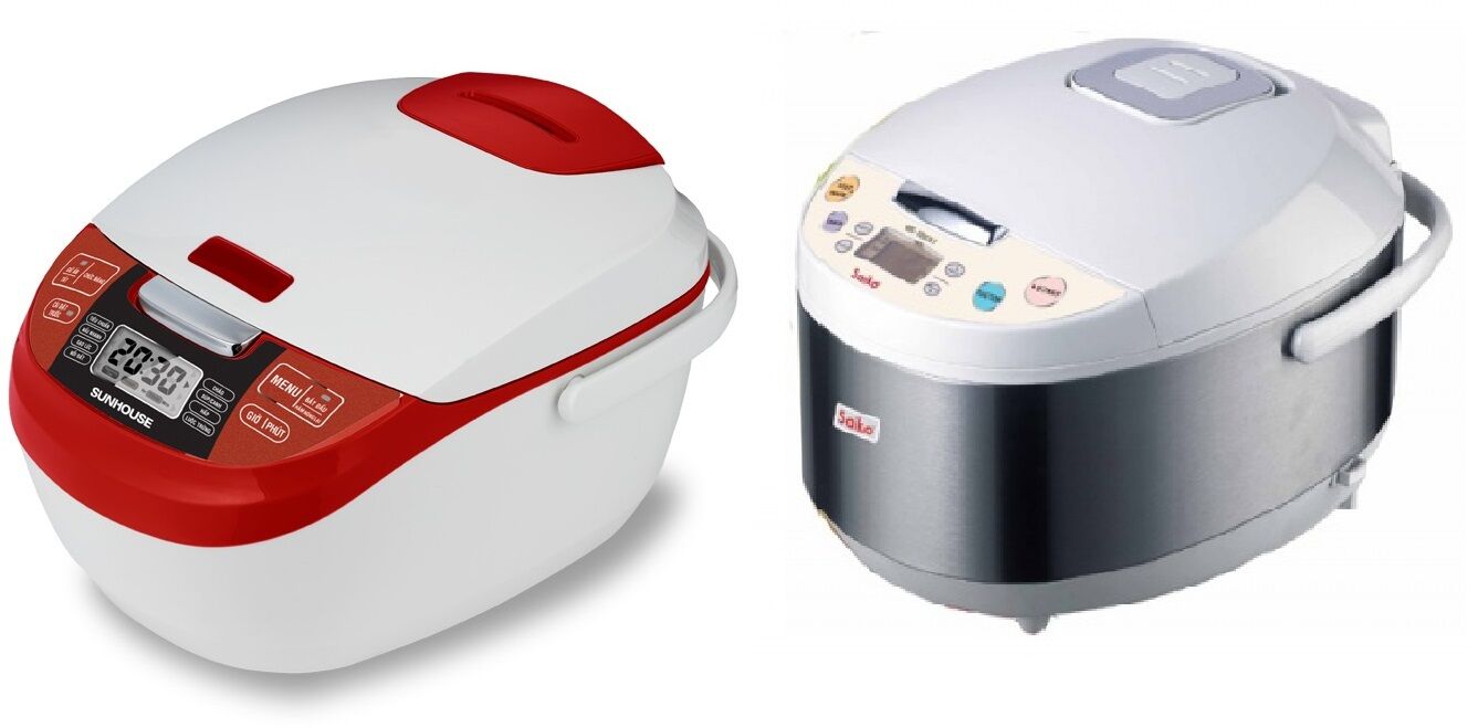 So sánh nồi cơm điện Sunhouse SHD8900 và nồi cơm điện Saiko RC-1807ET