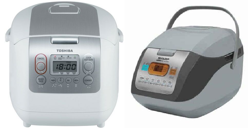 So sánh nồi cơm điện Toshiba RC-18NMF và nồi cơm điện Sharp KS-COM19V