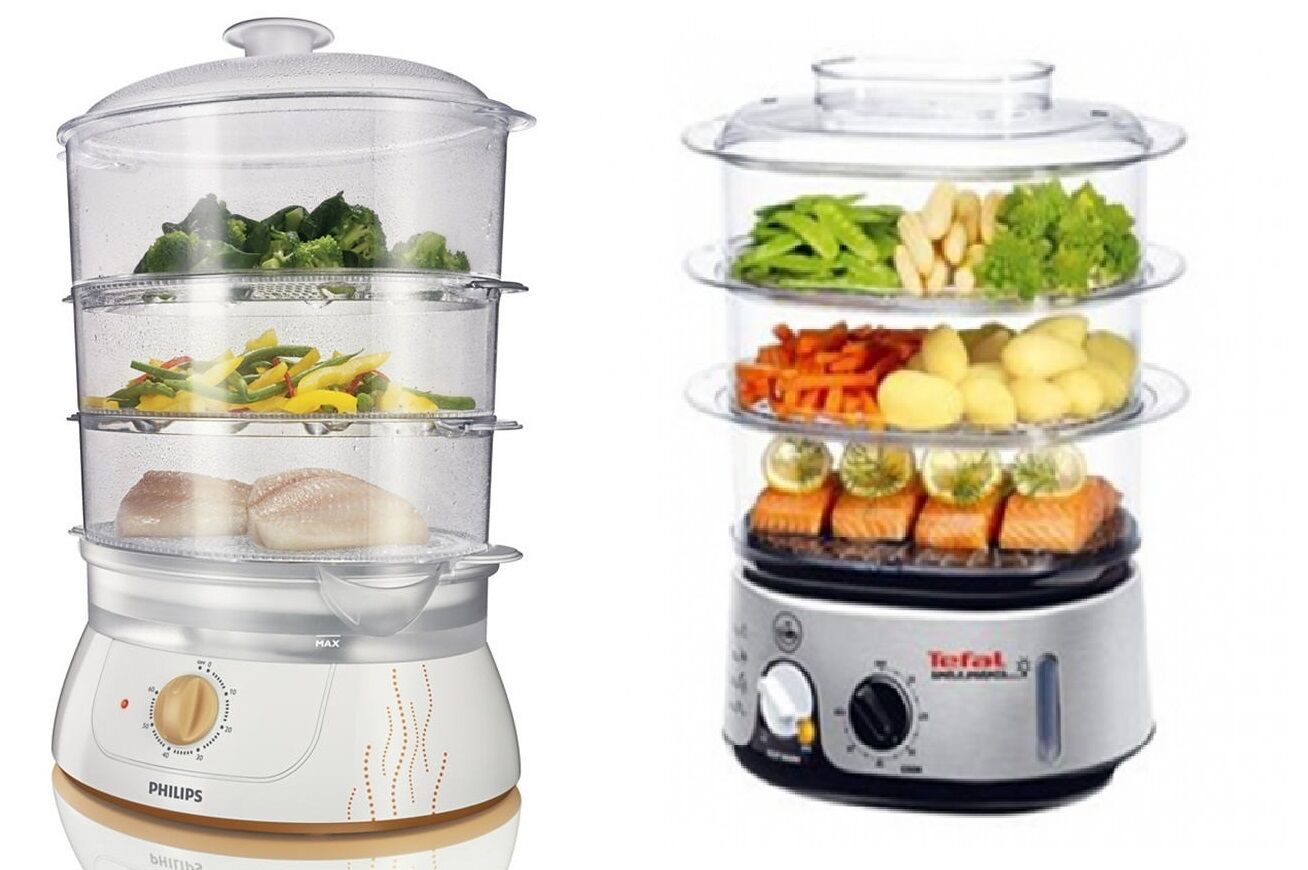 So sánh nồi hấp Philips HD9120 và nồi hấp Tefal VC101616