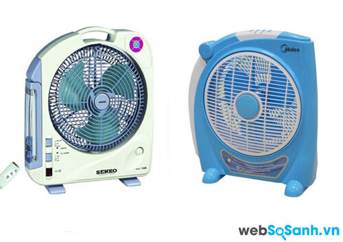 So sánh quạt tích điện Senko XTC-168B và quạt tích điện Midea KYT25X-8A