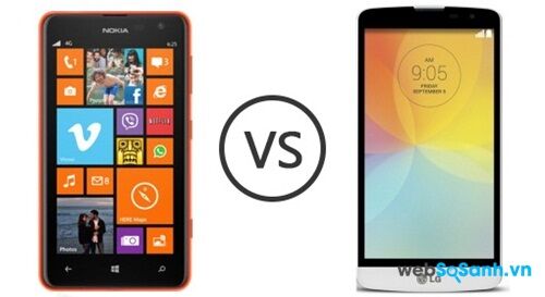 So sánh smartphone tầm trung LG L Bello và Nokia Lumia 625