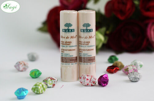 So sánh son dưỡng môi Fresh Sugar Lip Treatment và Nuxe Reve de Miel Lip Moisturizing Stick