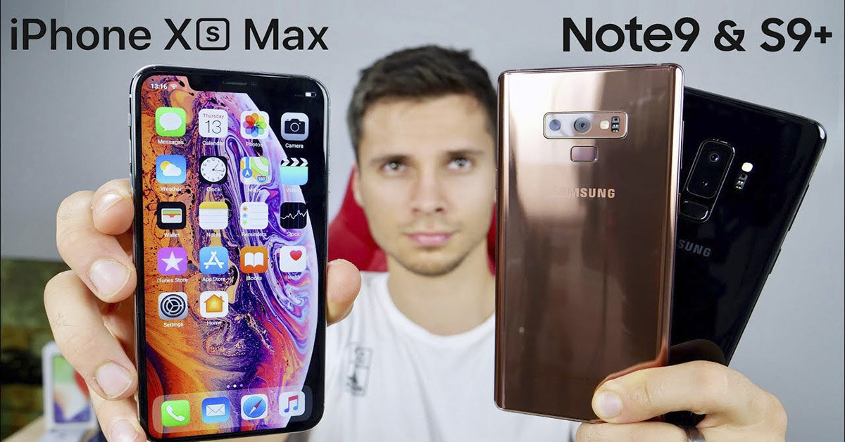 So sánh sự khác biệt giữa hai chiếc Flagship đình đám iPhone Xs Max và Samsung Galaxy Note 9