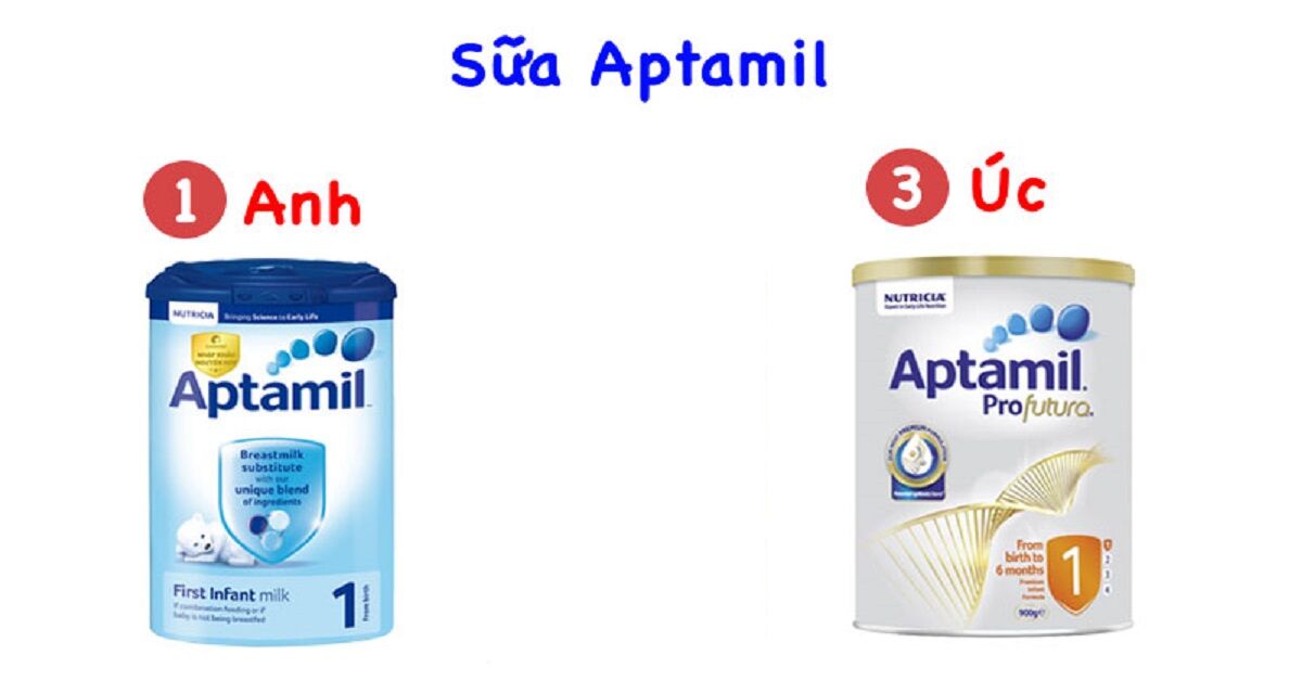 So sánh sữa Aptamil Anh và Úc - loại nào tốt hơn?