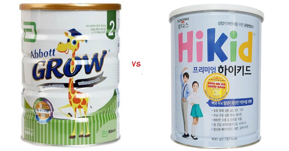 So sánh sữa bột Abbott Grow và Hikid Premium giúp tăng chiều cao cho trẻ, loại nào tốt hơn?