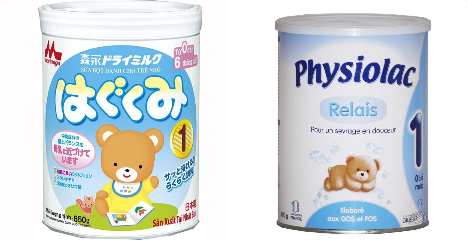 So sánh sữa bột Morinaga và sữa bột Physiolac