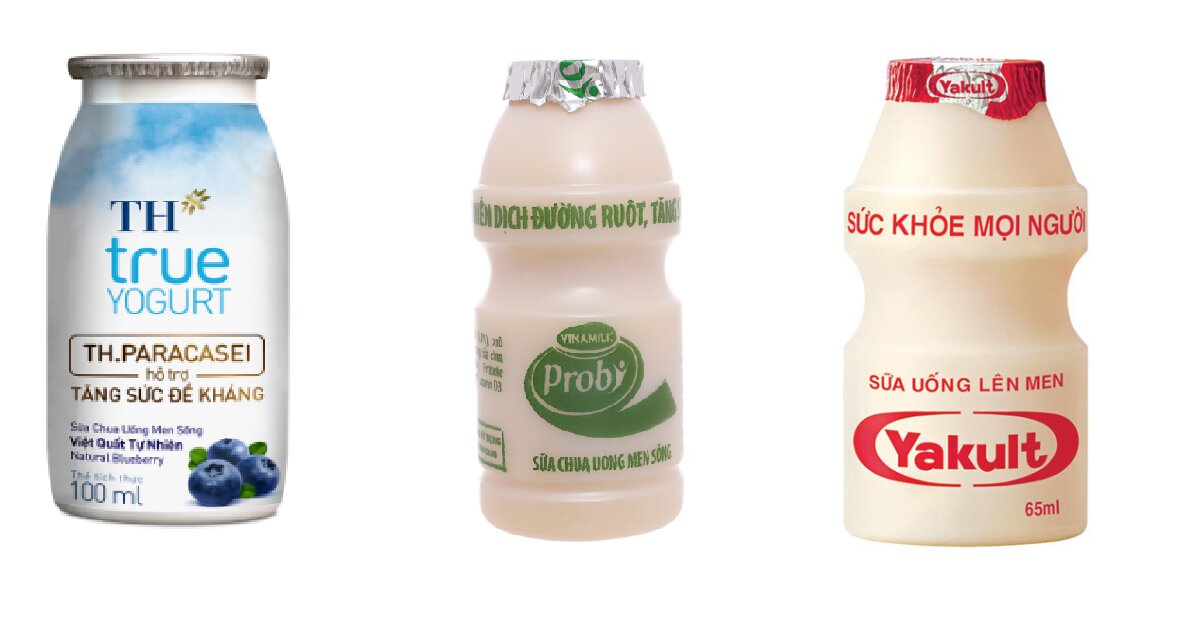So sánh sữa chua men sống Probi, Yakult và TH True Yogurt - Loại nào tốt và  đáng mua hơn? | websosanh.vn