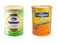 So sánh sữa Dielac Optimum 123  với sữa bột Enfagrow A+ 3 loại 900gr