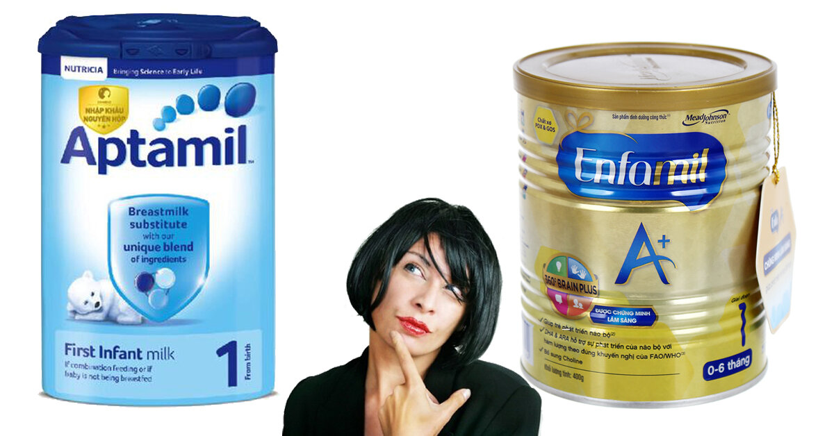 So sánh sữa Enfamil và sữa Aptamil loại nào tốt hơn ?