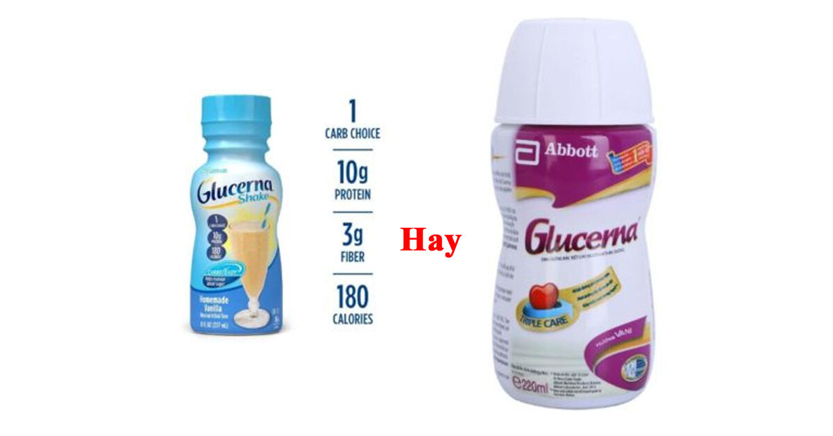 So sánh sữa Glucerna nước của Mỹ và Việt Nam : Loại nào ngon và tốt hơn ?