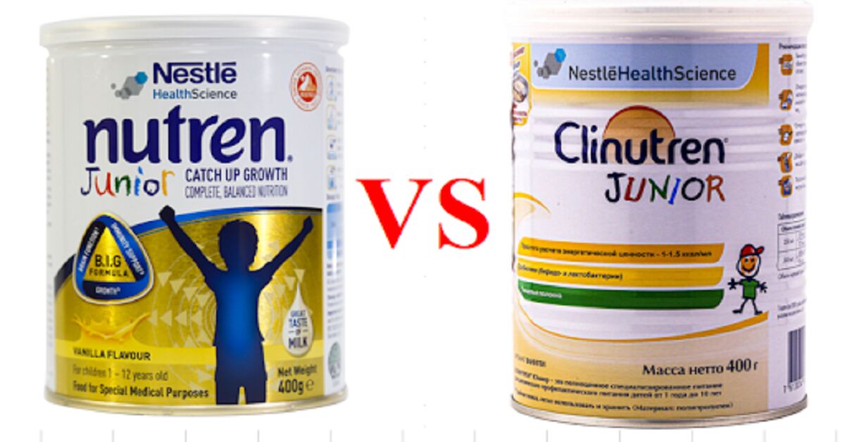 So sánh sữa Nutren Junior và Clinutren Junior, loại nào tốt cho bé hơn?