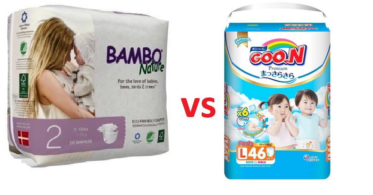 So sánh tã quần Bambo Nature và Goon Premium loại nào giá rẻ, chất lượng tốt?