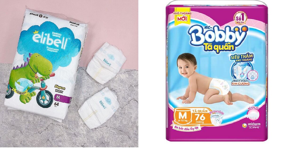 So sánh tã quần Elibell và tã quần Bobby, nên chọn loại tã quần nào?