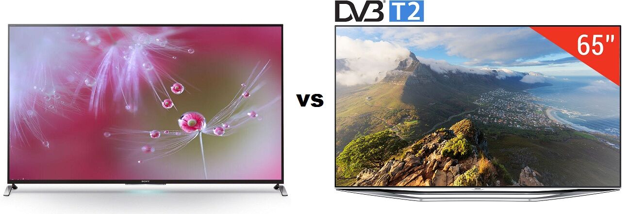 So sánh Tivi LED 3D Sony KD55X8500B và Smart Tivi LED Samsung UA65H7000