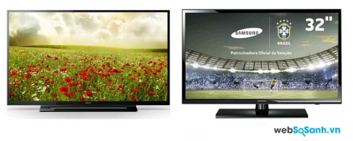So sánh Tivi LED Sony KDL-32R300B và Samsung 32FH4003