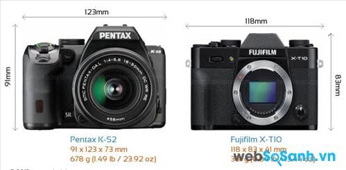So sánh ưu – nhược điểm của máy ảnh Pentax K-S2 và Fujifilm X-T10