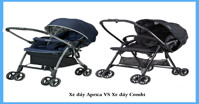 So sánh xe đẩy Combi và Aprica của Nhật, loại nào tốt hơn cho bé?