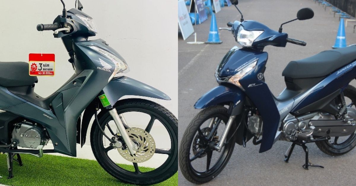 So sánh xe máy Yamaha Jupiter Finn và Honda Future 125