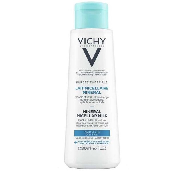 Vichy Pureté Thermale Mineral Micellar Milk For Dry Skin Makeup Remover