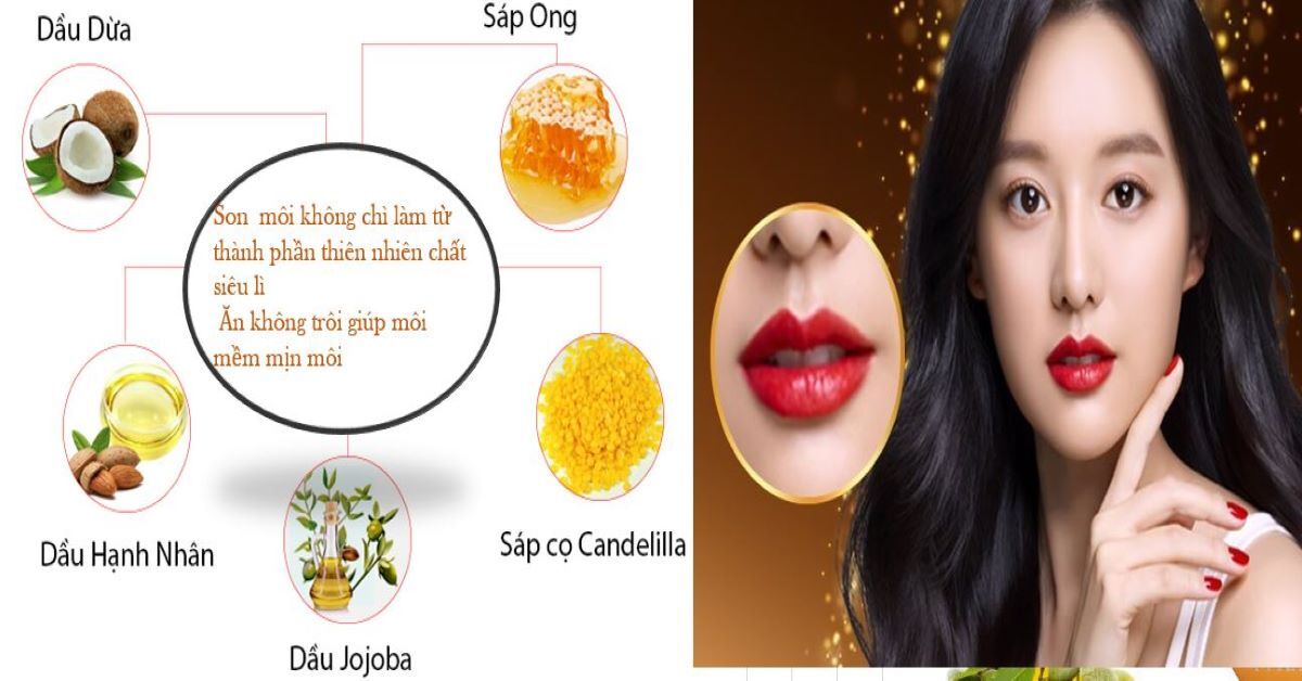 Son môi không chì lựa chọn thông minh để  bảo vệ đôi môi