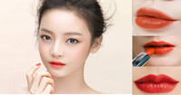 Son môi màu đỏ cam tone màu hot nhất thị trường