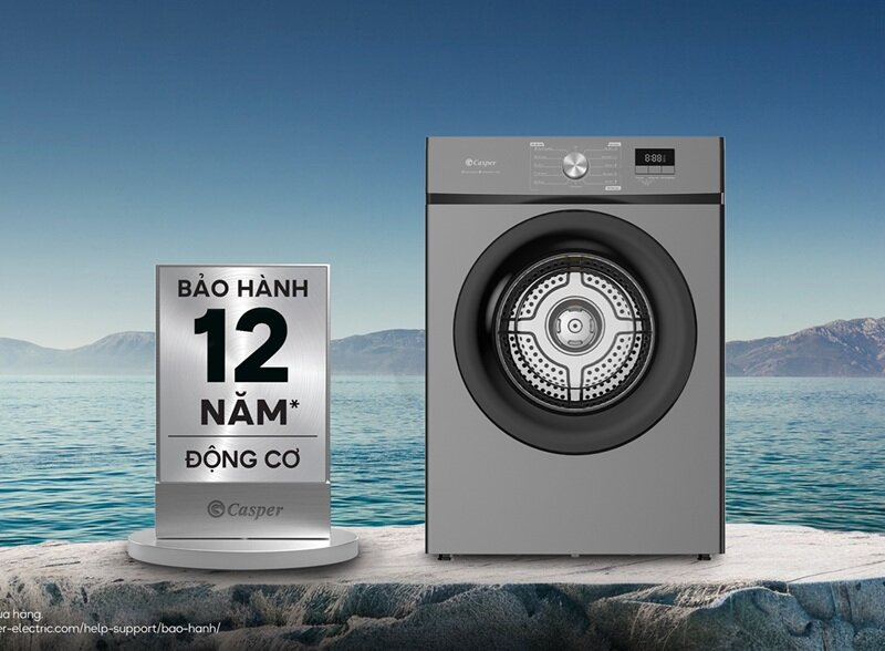 Loạt máy sấy quần áo Casper giá rẻ từ 3 triệu đồng cho mùa nồm ẩm