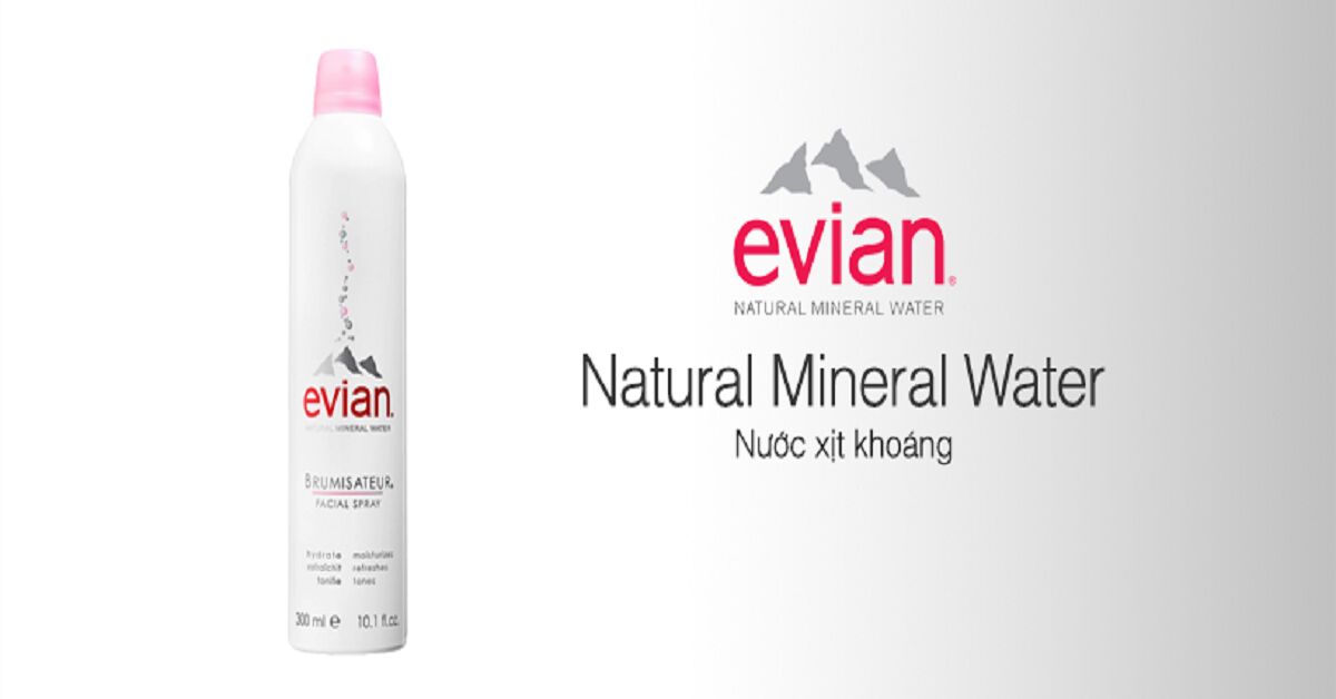 Sử dụng xịt khoáng Evian tự tin đối diện với thời tiết