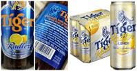 Sự khác biệt giữa bia Tiger và bia Tiger Radler