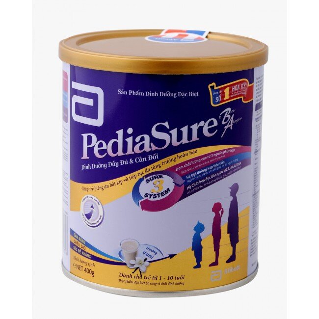 Sữa bột Abbott PediaSure B/A - Sữa ngoại được các bà mẹ Việt Nam tin dùng