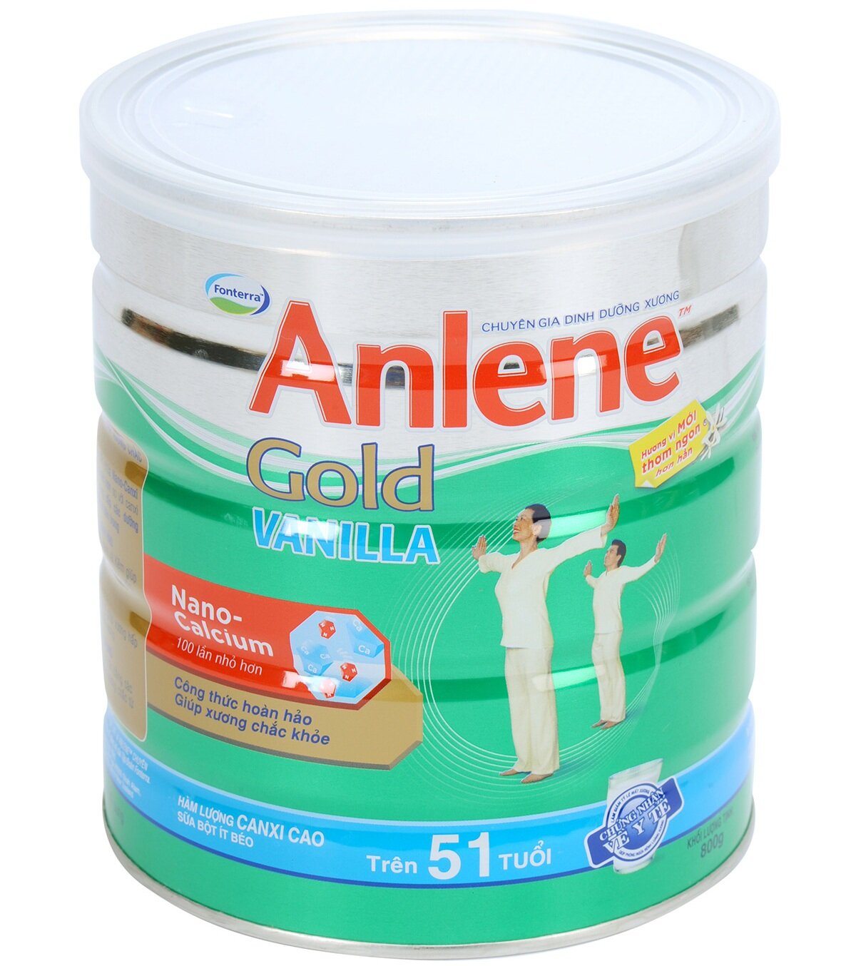 Sữa bột Anlene Vanilla Gold 800g – Trọn vẹn yêu thương
