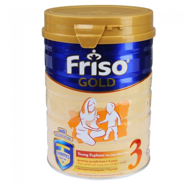 Sữa bột Friso Gold 3 dinh dưỡng cho bé từ 1 đến 3 tuổi