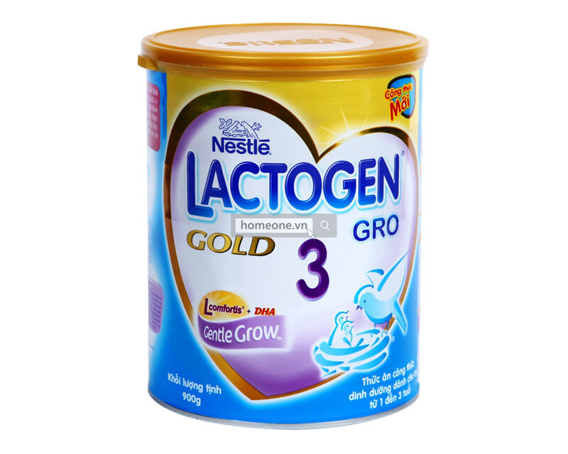 Sữa bột Nestle Lactogen Gold 3 - 900g - Giải pháp cho hệ tiêu hóa của bé