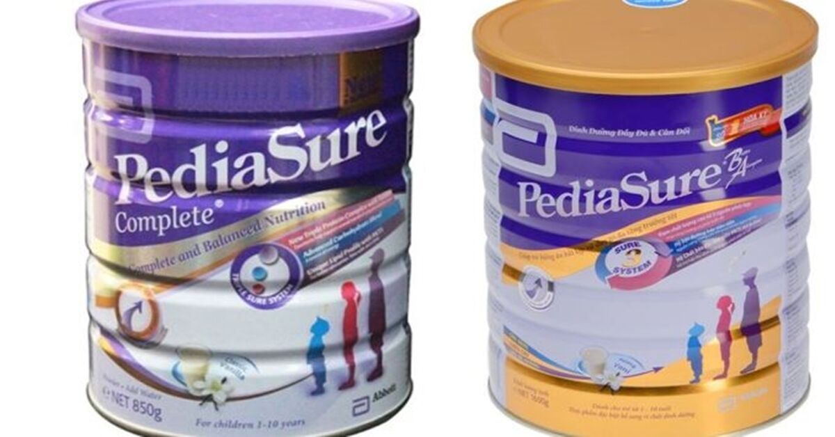Sữa bột Pediasure có công dụng gì? Nên mua sữa nắp tím hay nắp vàng?