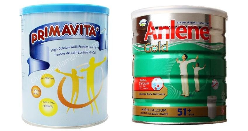 Sữa bột Primavita và Anlene Vanilla Gold – Hai sản phẩm chống loãng xương tốt nhất